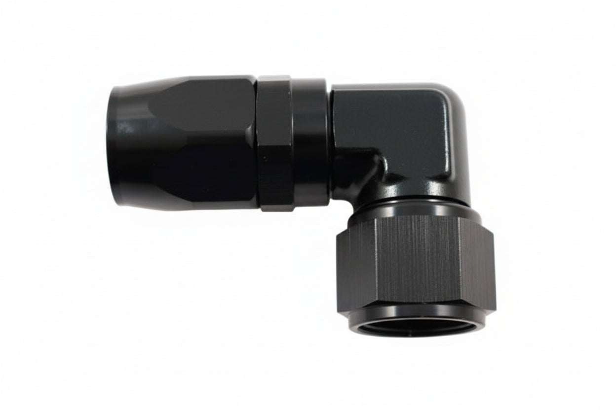 Conexão Curta 12AN / AN12 90° Aeroquip All Black