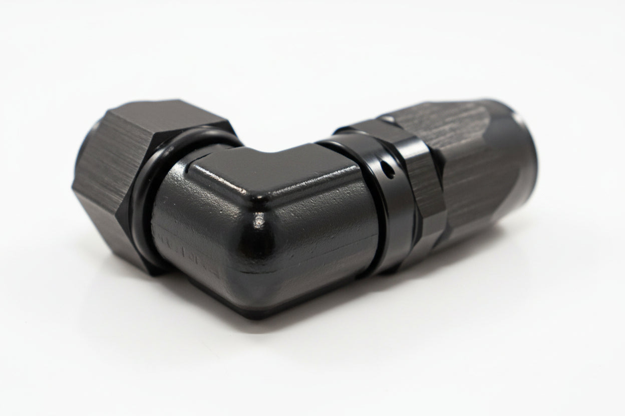 Conexão Curta 12AN / AN12 90° Aeroquip All Black