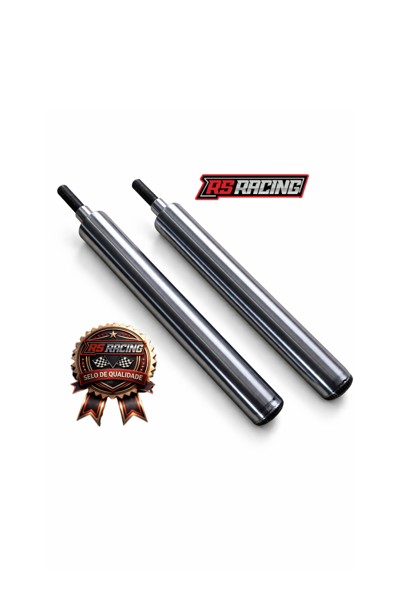 02 AMORTECEDORES DIANTEIROS TURBO RUA/PISTA GOL ATÉ G4 (CORPO REDUZIDO 30mm)