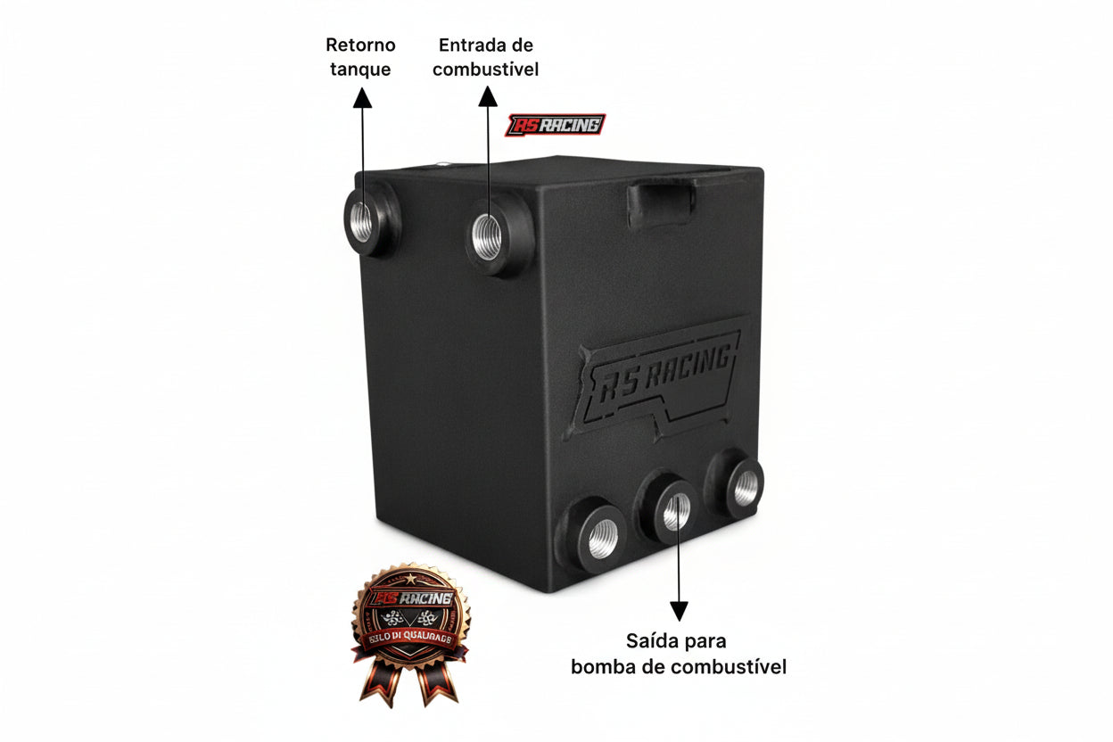 Surge Tank gol g2 a g4 externo 3 Litros Alumínio